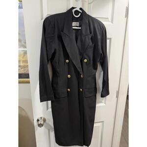 Kasper for ASL Women's Size 8 Medium Black Dress Coat